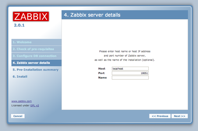 Zabbix installer.